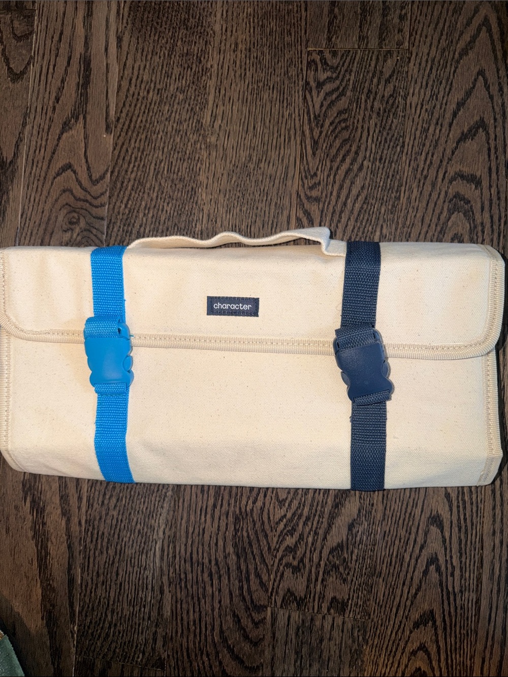 🆕- The Tool Tote - Compact & Portable Natural Canvas Storage Bag - Blue